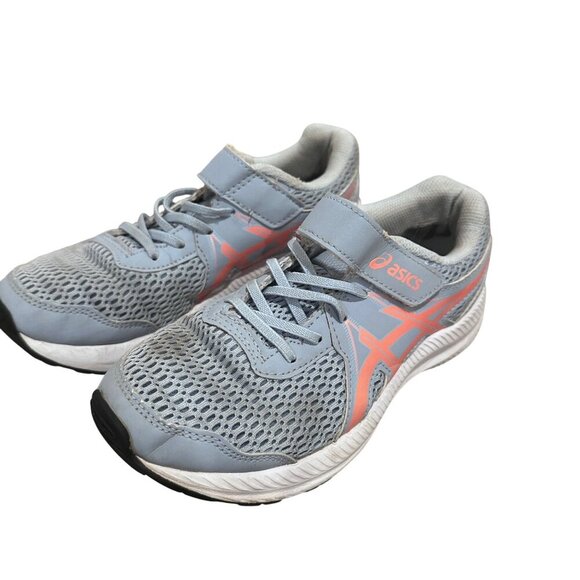 Asics Girl Contend 7 PS Running Shoes Mesh Adjustable Strap Closure Youth Size 3 - Picture 12 of 16